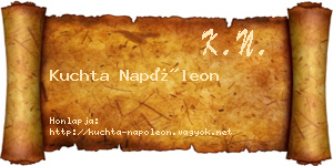 Kuchta Napóleon névjegykártya